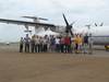 French team in front of SAFIRE's ATR-42 