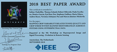 WHISPERS 2018 Best Paper Award