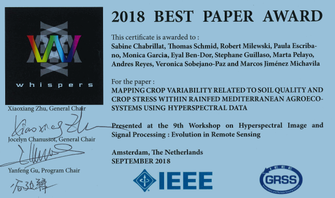 WHISPERS 2018 Best Paper Award