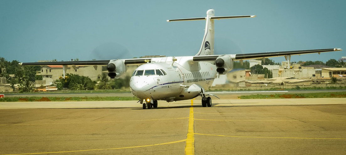SAFIRE's ATR 42 in Lomé during DACCIWA campaign, July 2016 (c) ULISSE